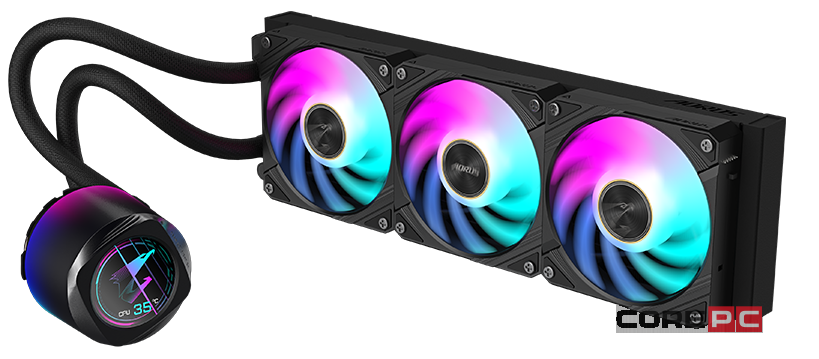 Система жидкостного охлаждения для процессора Gigabyte MULTI SOCKET GP-AORUS WATERFORCE II 360