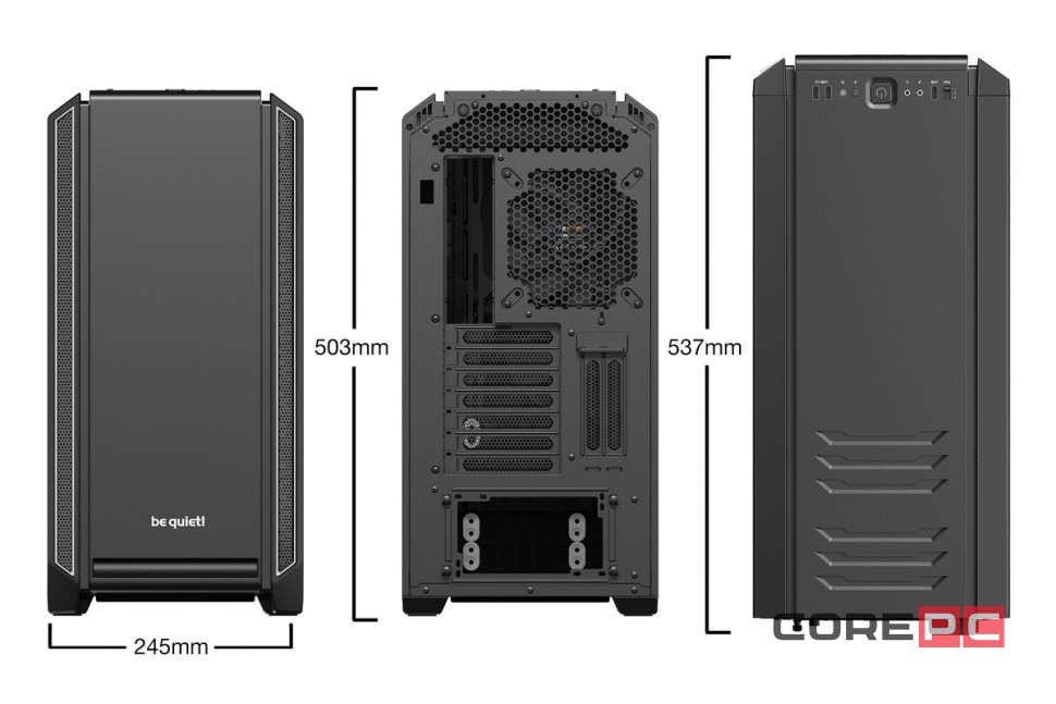 Компьютерный корпус Be Quiet! SILENT BASE 601 WINDOW Silver BGW27