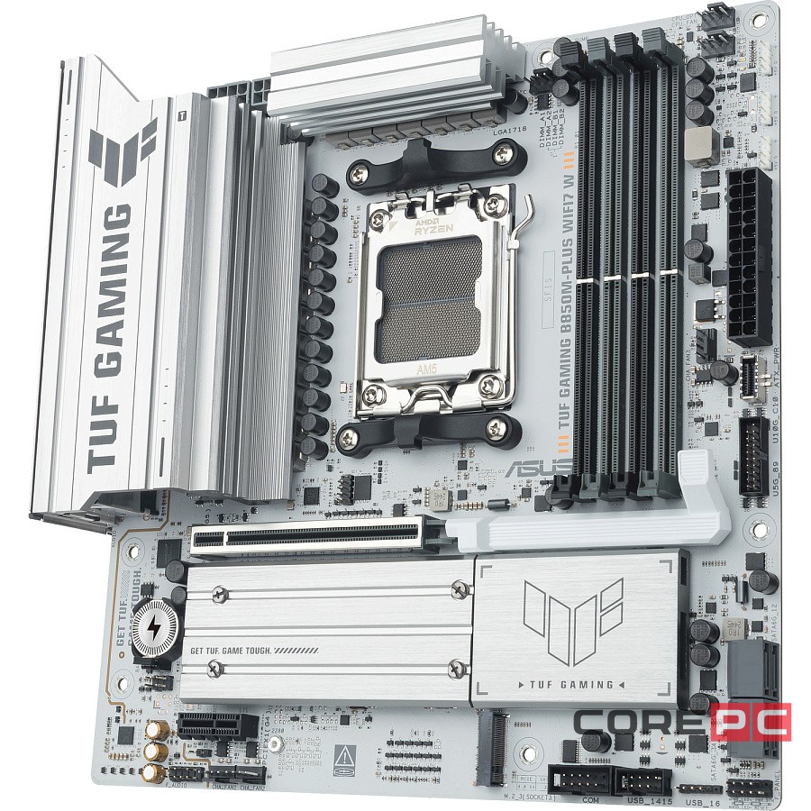 Материнская плата ASUS TUF GAMING B850M-PLUS WIFI7 White (90MB1MD0-M0EAY0)