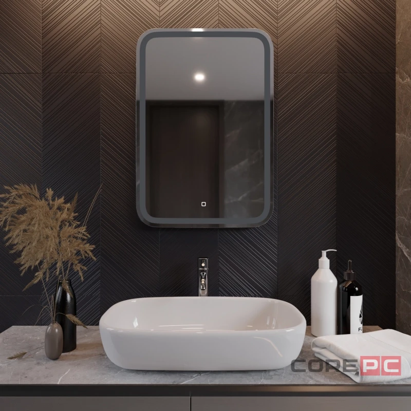 Зеркало MIXLINE Мальта 550х800 (ШВ) сенсорный выключатель, светодиодная подсветка