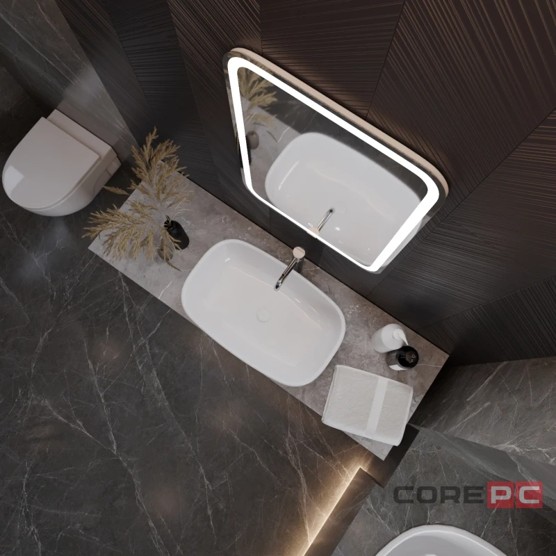 Зеркало MIXLINE Мальта 550х800 (ШВ) сенсорный выключатель, светодиодная подсветка