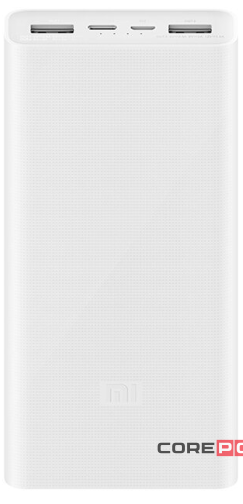Универсальный внешний аккумулятор Xiaomi Mi Power Bank 3 20000 mAh (PLM18ZM) (белый)