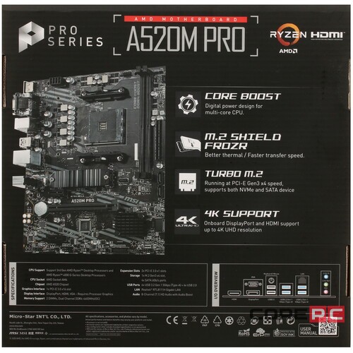 Материнская плата MSI A520M PRO