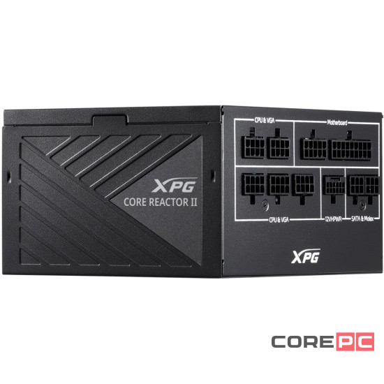Блок питания ADATA XPG 850W CORE REACTOR II Black (COREREACTORII850G-BKCEU) (PCIe 5.0 Connector Cable Details)