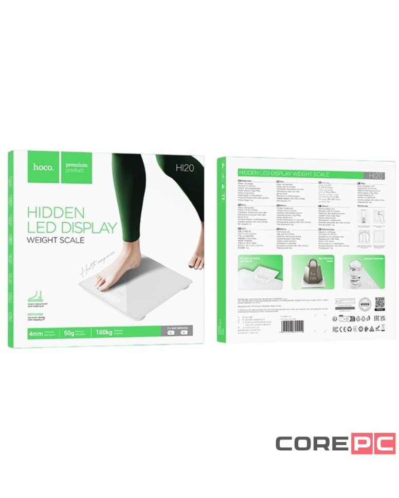 Весы напольные Hoco Hi20 белые