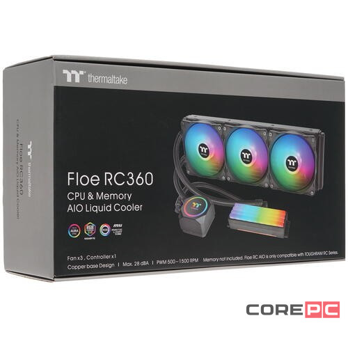 Система жидкостного охлаждения для процессора/оперативной памяти Thermaltake Floe RC360 ARGB CL-W290-PL12SW-A не подходит под 1700