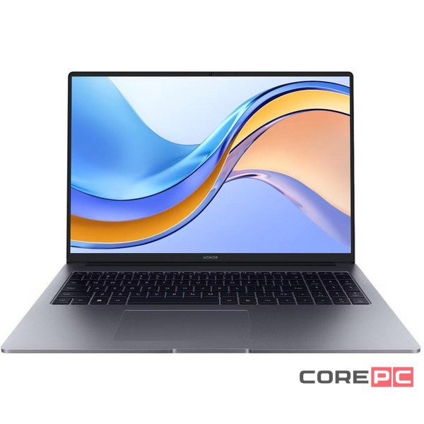 Ноутбук HONOR MagicBook X16 BRN-F58 (i5-12450H/8GB/512GB SSD/16"/1920x1200/Intel Iris Xe/Windows 11 Home) Серый