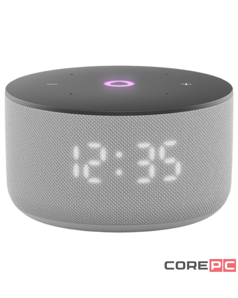 Умная колонка Яндекс Станция Мини 3 с часами серая