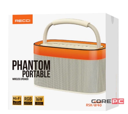 Bluetooth колонка Recci Phantom RSK-W40 бежевая