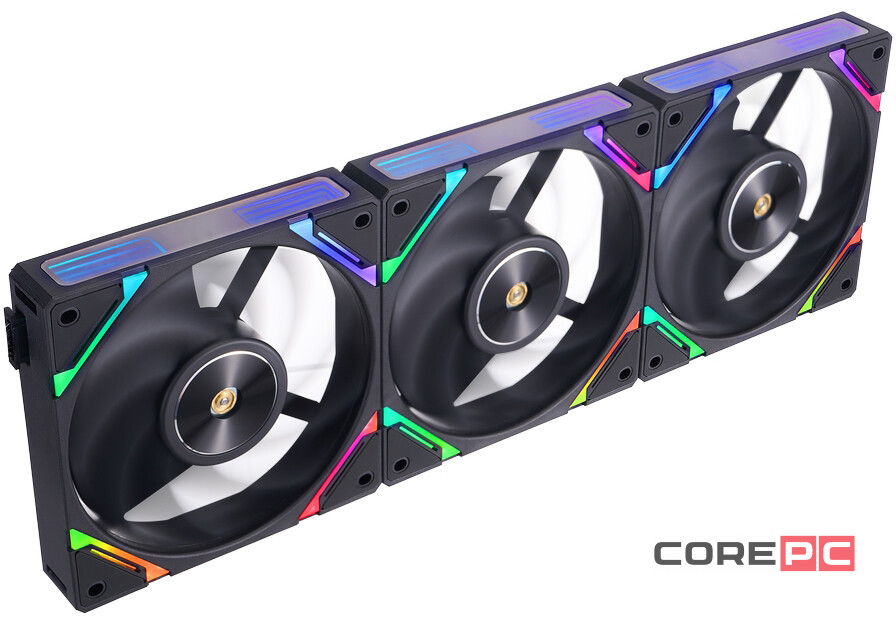 Комплект вентиляторов для корпуса 1STPLAYER XF7 ARGB Black (XF7-BK-3IN1)