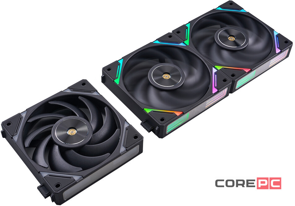 Комплект вентиляторов для корпуса 1STPLAYER XF7 ARGB Black (XF7-BK-3IN1)