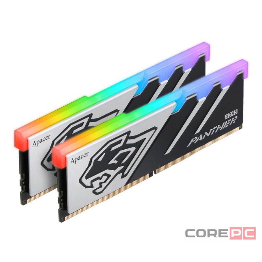 Оперативная память 32 Gb 5600 MHz Apacer Panther RGB OC Black/White (AH5U32G56C5229BAA-2)