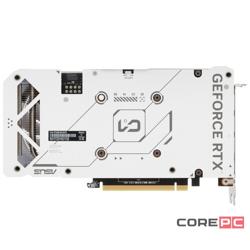 Видеокарта ASUS (DUAL-RTX4060-O8G-WHITE) GeForce RTX 4060 8GB DUAL OC WHITE 90YV0JC2-M0NA00