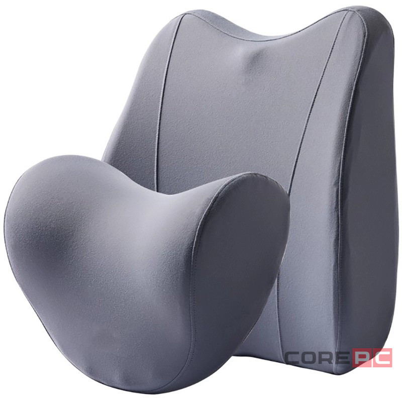 Автоподушка под шею и поясницу 8H TZ7+K15 серая