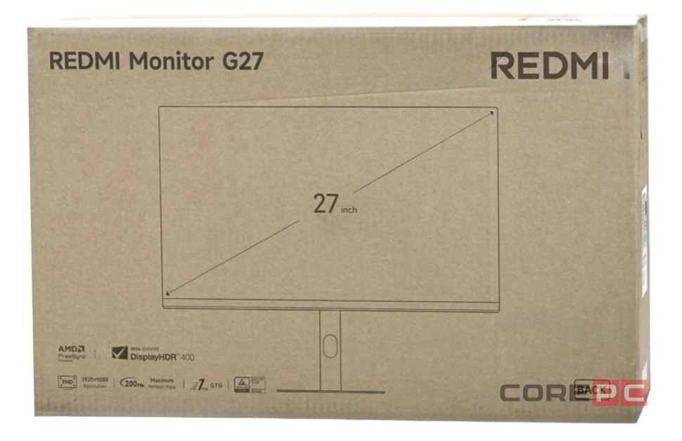 Монитор Xiaomi Redmi G27 27" IPS/200Hz/1080P/1мс (P27FDA-RG) черный