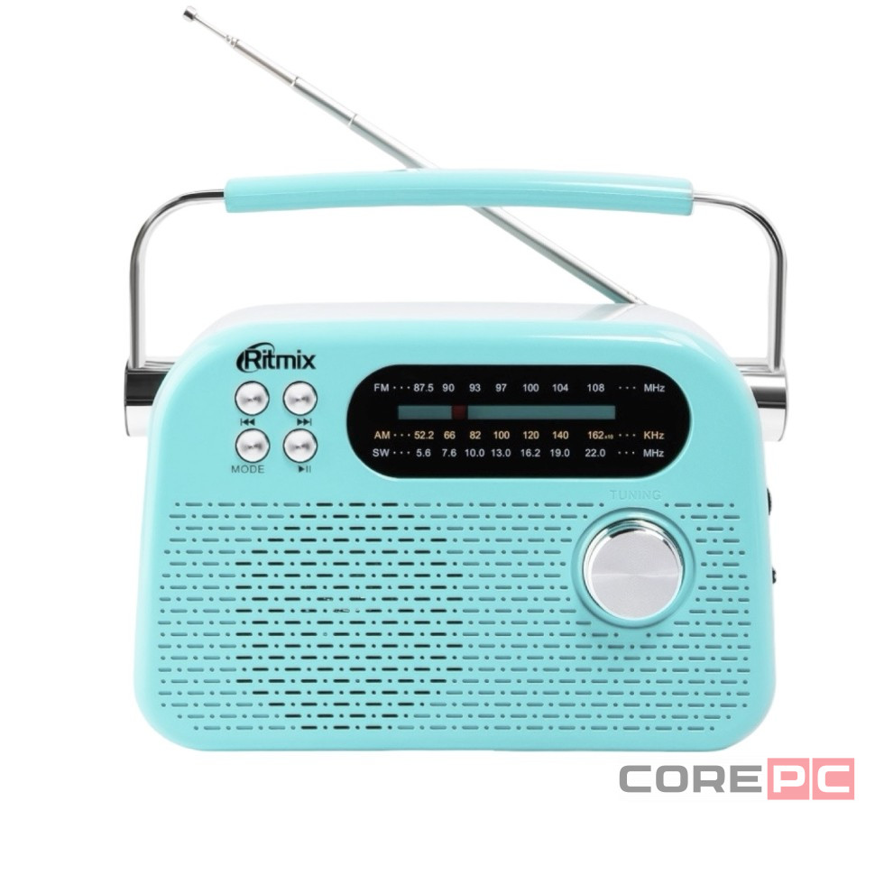Портативный радиоприемник Ritmix RPR-045 бирюзовый