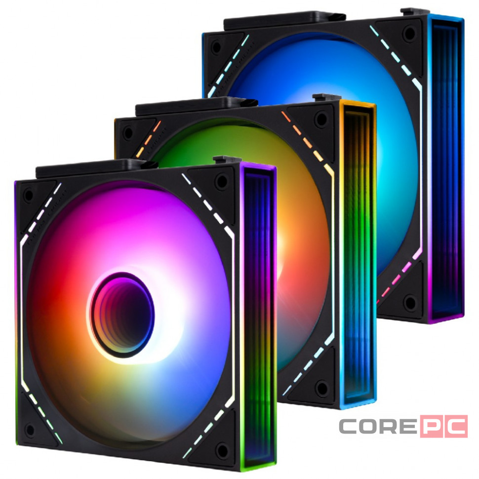 Комплект вентиляторов для корпуса Thermalright TL-M12QR-S X3 Reverse ARGB Black (TRTLM12QRS.3P)