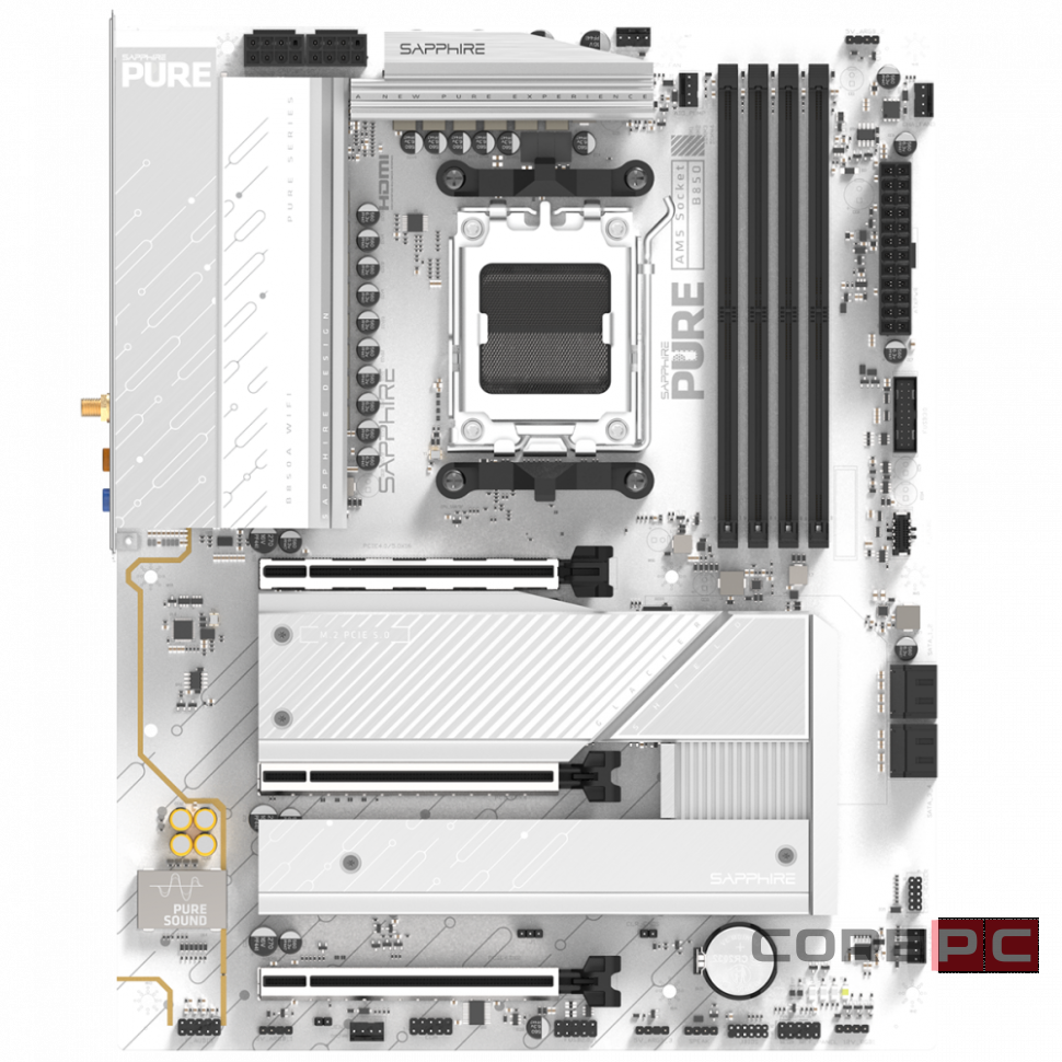 Материнская плата Sapphire B850A PURE WIFI7 White (52123-11-40G)