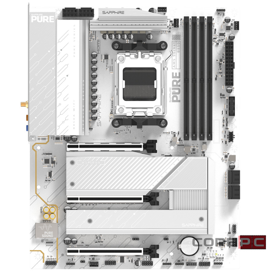 Материнская плата Sapphire B850A PURE WIFI7 White (52123-11-40G)