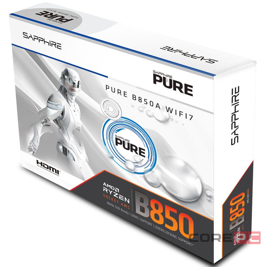 Материнская плата Sapphire B850A PURE WIFI7 White (52123-11-40G)