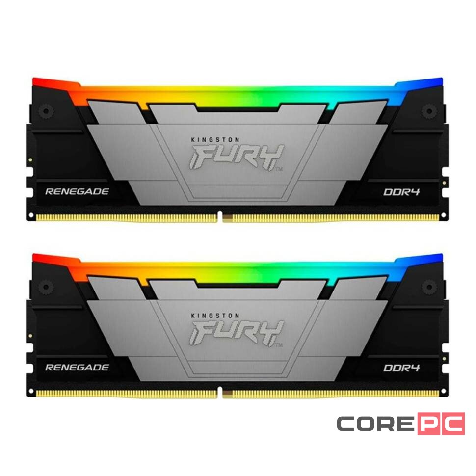 Оперативная память 64 Gb 3600 MHz Kingston FURY Renegade RGB XMP Black (KF436C18RB2AK2/64)