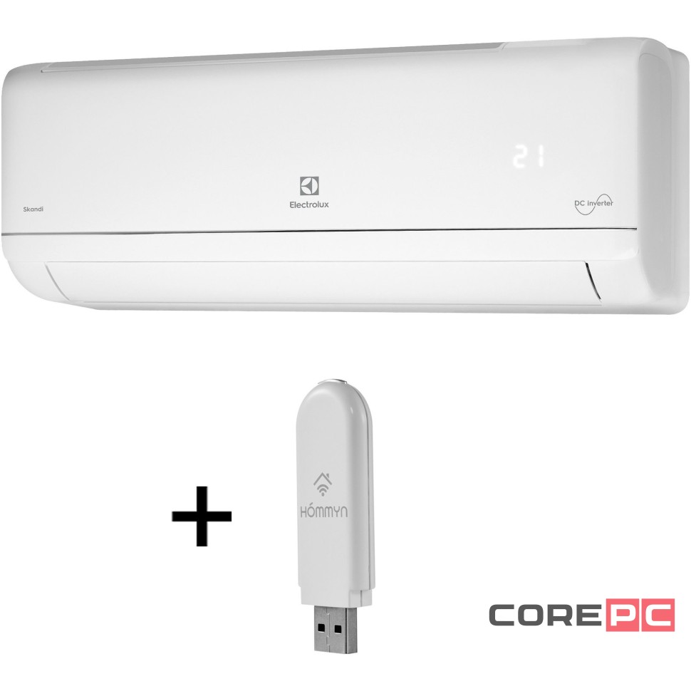 Сплит-система инверторного типа Electrolux Skandi DC EACS/I-07HSK/N3_24Y комплект с Wi-Fi донглом