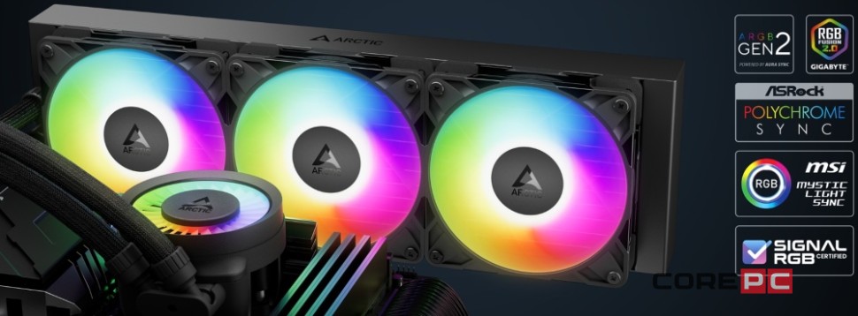 Система жидкостного охлаждения для процессора Arctic Cooling Liquid Freezer III Pro 360 ARGB Black (ACFRE00184A)