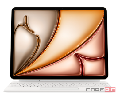 Клавиатура Apple Magic Keyboard with Trackpad для iPad Air 13 (2025) русская раскладка (белый) (MDFW4)