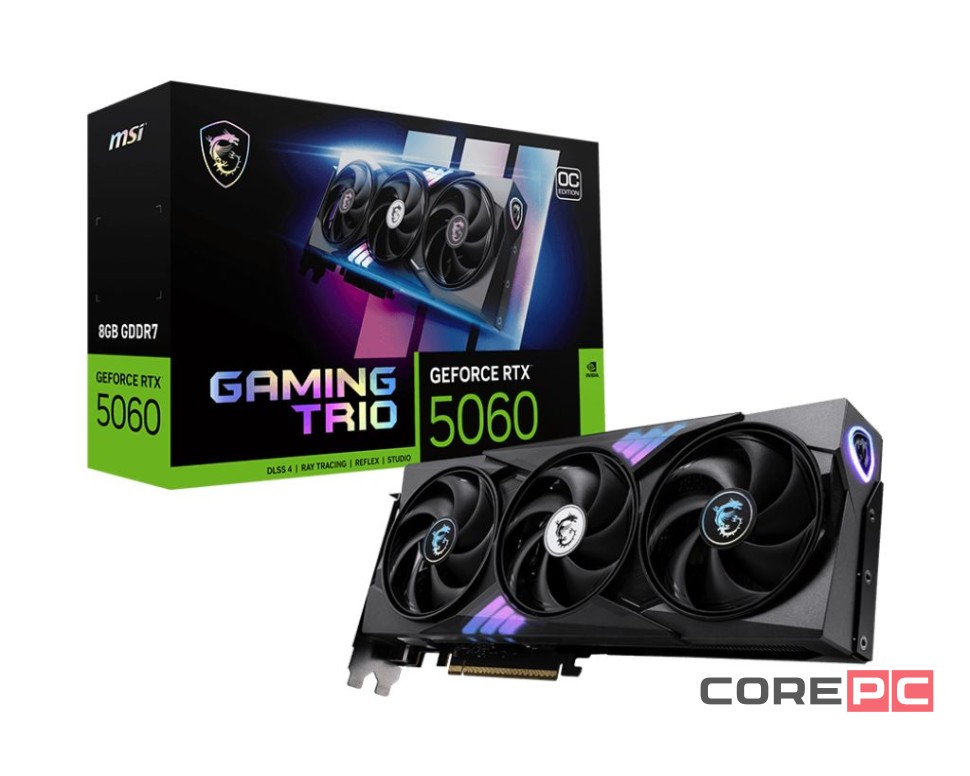 Видеокарта MSI (G5060-8GTC) GeForce RTX 5060 8G GAMING TRIO OC