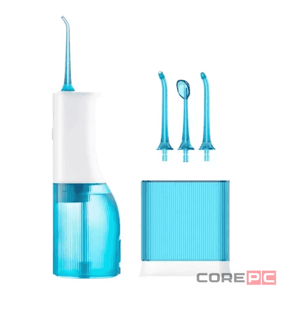 Электрический ирригатор для полости рта Soocas W3 pro 4 насадки синий