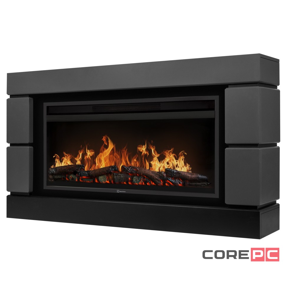 Каминокомплект: Очаг Electrolux EFP/P-3620LS, портал Moderno 42/40/36, графит