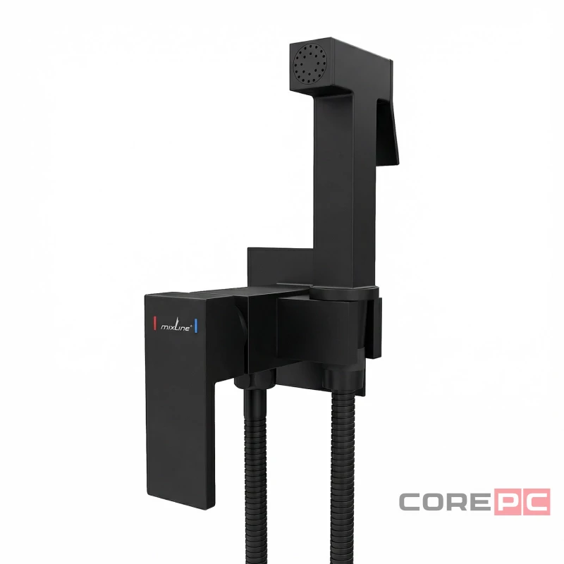 Смеситель для гигиенического душа MIXLINE МЛ31-082Ч/ML31-082BL, рычажное управление, цвет хром