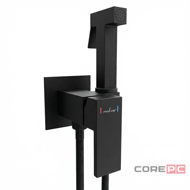 Смеситель для гигиенического душа MIXLINE МЛ31-082Ч/ML31-082BL, рычажное управление, цвет хром