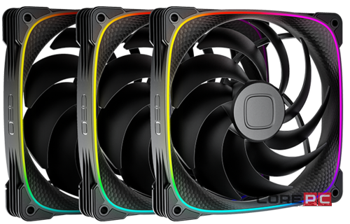 Комплект вентиляторов для корпуса Geometric Future Squama 2503B-14 Triple Pack ARGB (1F2503B314000)