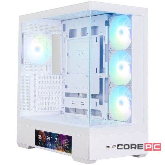 Компьютерный корпус Zalman P40 DS White ARGB