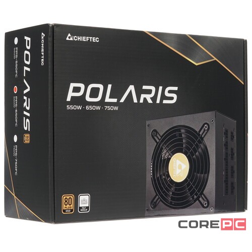 Блок питания Chieftec 650W POLARIS PPS-650FC