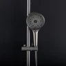 Душевая система Gappo 35к G2499-39 нержавеющая сталь, лейка тропический душ ОРУЖЕЙНАЯ СТАЛЬ