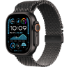 Apple Watch Ultra 2 (2024) 49mm Black Titanium Case with Black Titanium Milanese Loop (S)