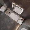 Зеркало MIXLINE Мальта-3 550х800 (ШВ) сенсорный выключатель, часы внешней настройки + подогрев