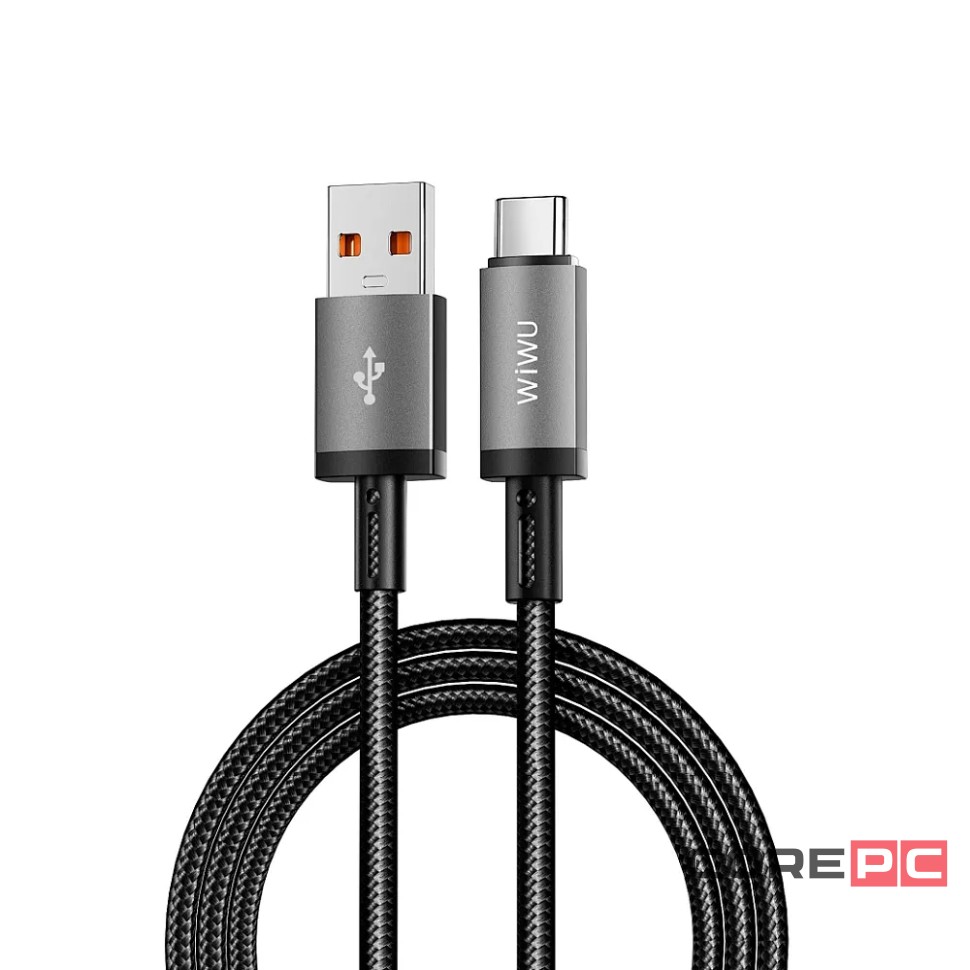 Кабель WiWU Titanlink USB/Type-C 3A 1.0м (Wi-C054) (черный)