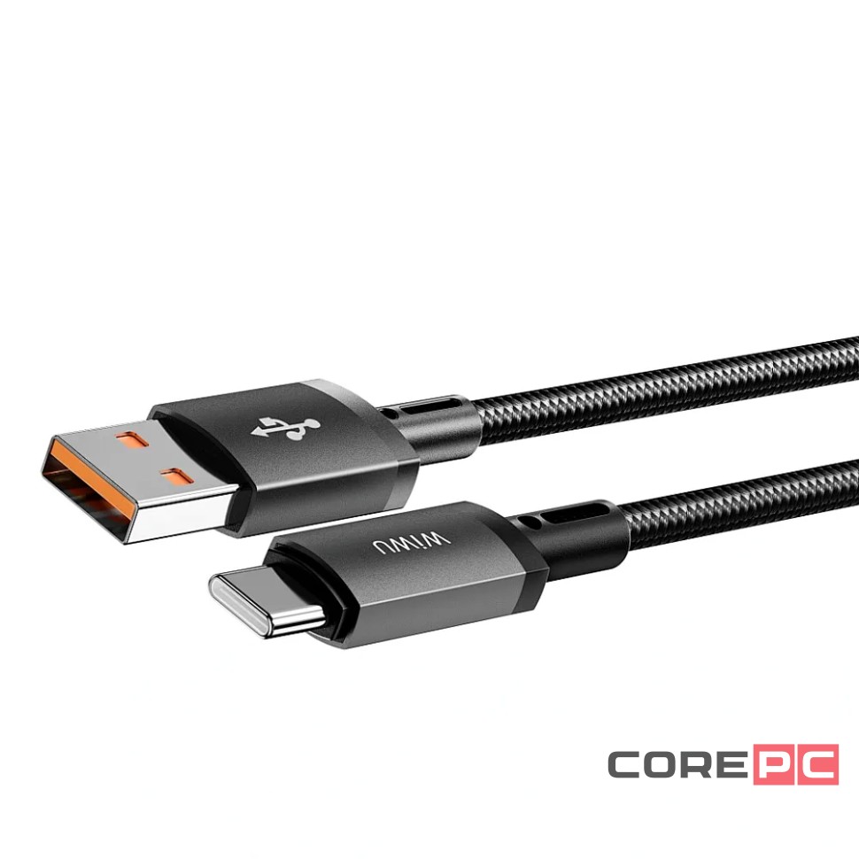 Кабель WiWU Titanlink USB/Type-C 3A 1.0м (Wi-C054) (черный)