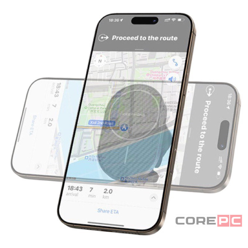 Держатель c беспроводной зарядкой на торпеду/воздуховод Keephone Seanova carbon