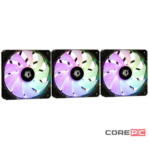 Комплект вентиляторов для корпуса ID-COOLING ARGB Black (TF-12025-PRO-ARGB TRIO) PWM