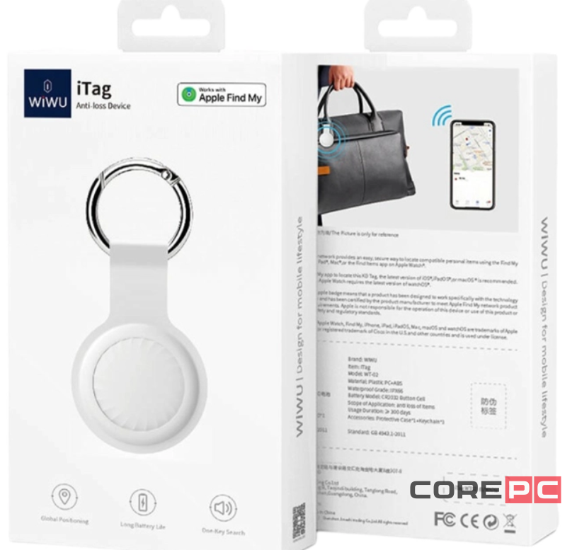 Трекер Wiwu iTag WT-02 (белый)