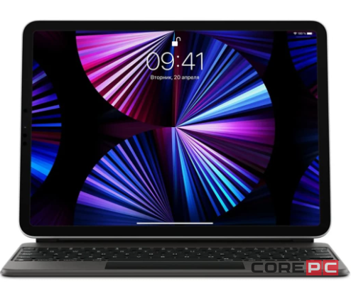 Apple Magic Keyboard с трекпадом для iPad Pro 11" (3-го и 4-го поколений) и iPad Air (4-го и 5-го поколений) русская раскладка (черный) (MXQT2RS/A)