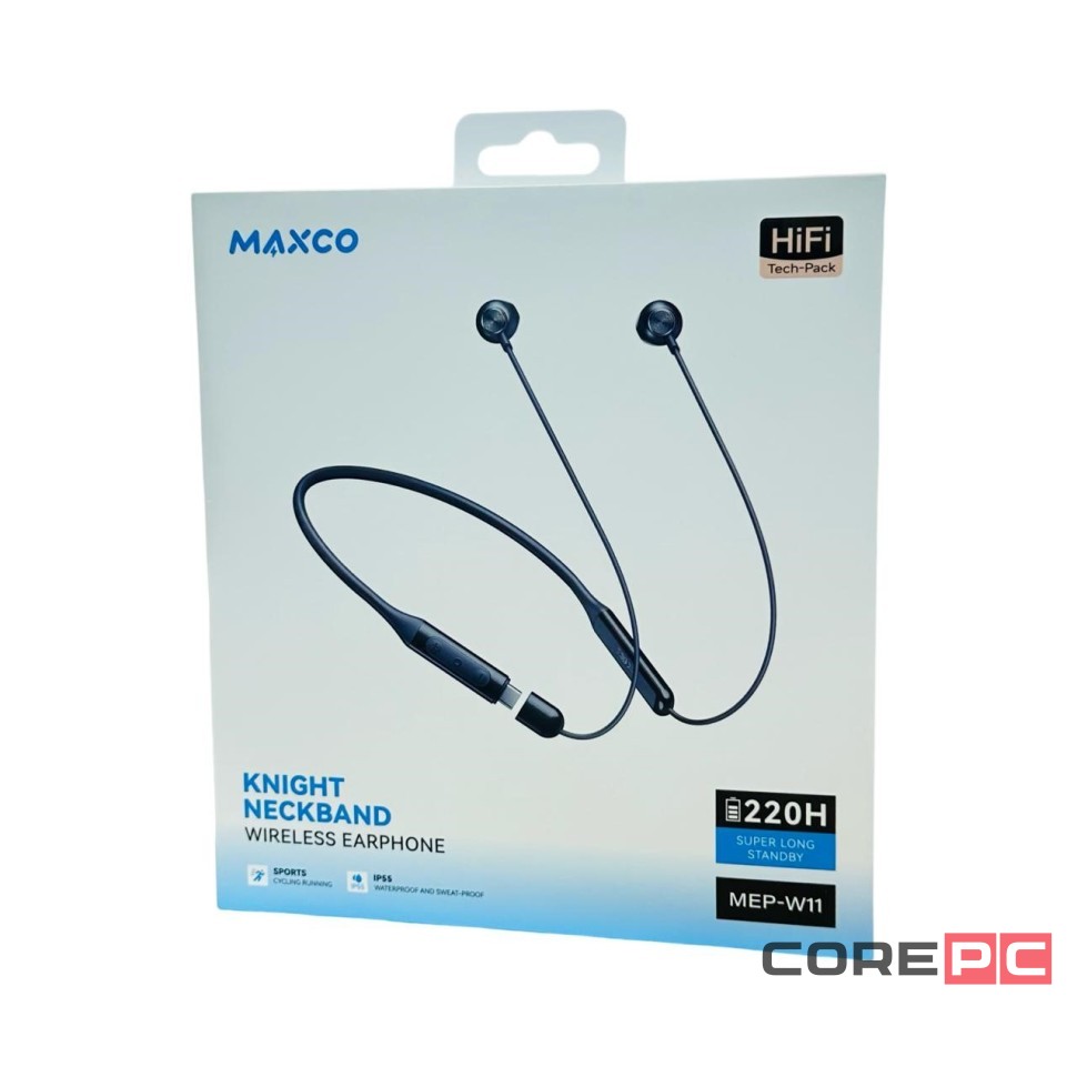 Беспроводные наушники для спорта Maxco MEP-W11 черные