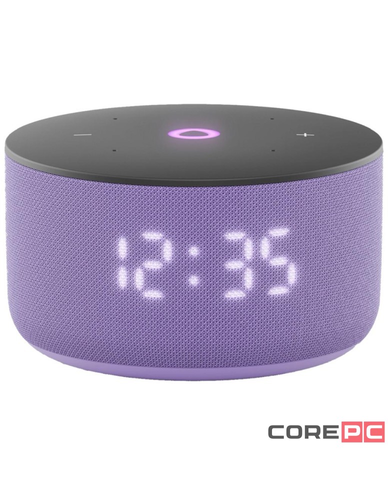 Умная колонка Яндекс Станция Мини 3 с часами лиловая