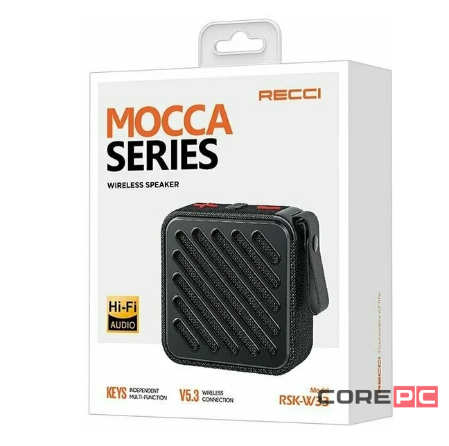 Bluetooth колонка Recci Mocca RSK-W33 черная