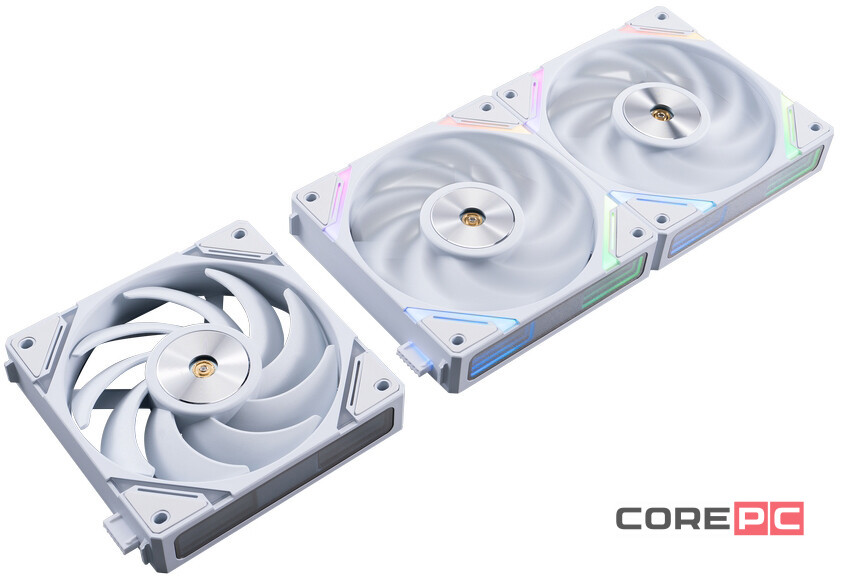 Комплект вентиляторов для корпуса 1STPLAYER XF7 ARGB White (XF7-WH-3IN1)