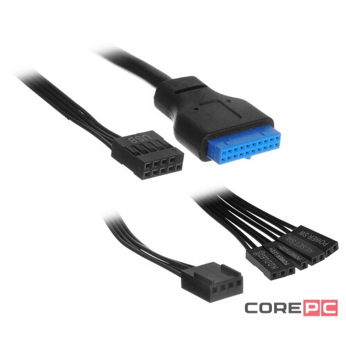 Компьютерный корпус Chieftec ELOX Black (AS-01B-OP)